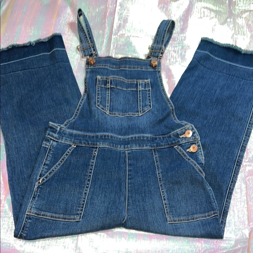 Abercrombie & Fitch Girl Kids Denim Overalls 155.